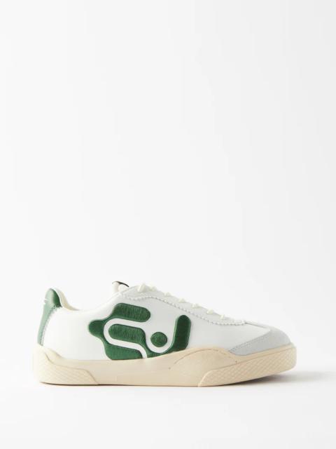 Santos faux-leather trainers