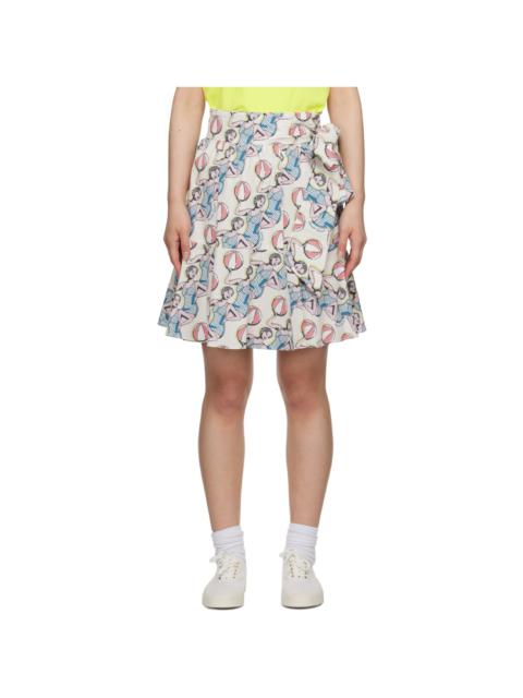 Maison Kitsuné Multicolor Hotel Olympia Edition Dancing Girls Miniskirt
