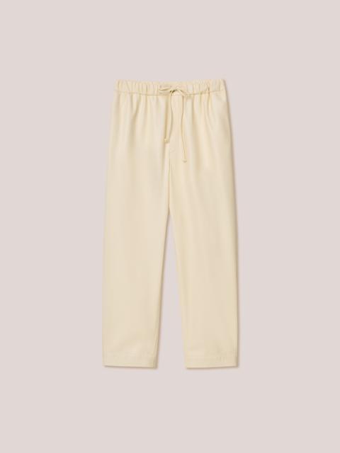 Nanushka JAIN - Vegan leather relaxed pants - Vanilla