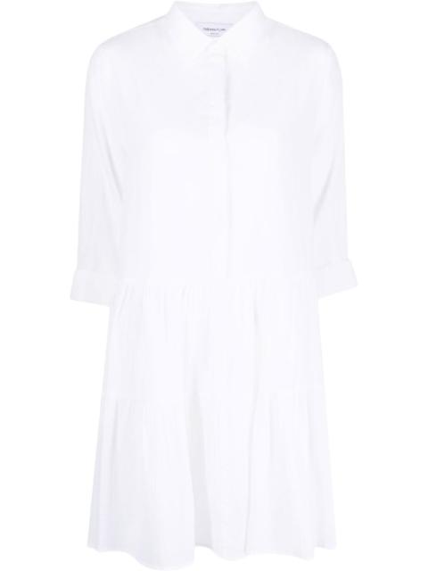 FABIANA FILIPPI tiered cotton mini shirtdress