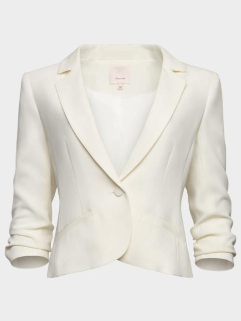 Cinq à Sept Khloe Petite Cropped 3/4-Sleeve Blazer