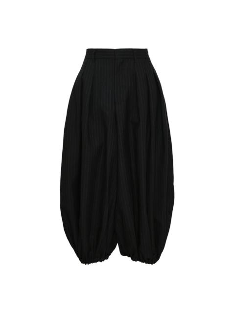 Comme Des Garçons Wool Basket Stripe Pants