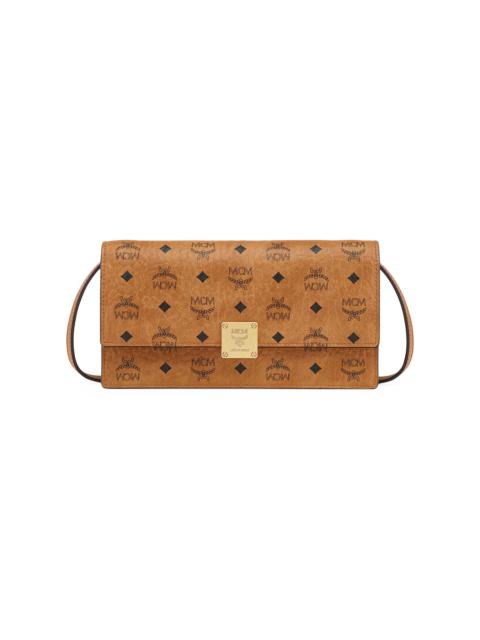 MCM Women's Aren Visetos Large Wallet - Cognac