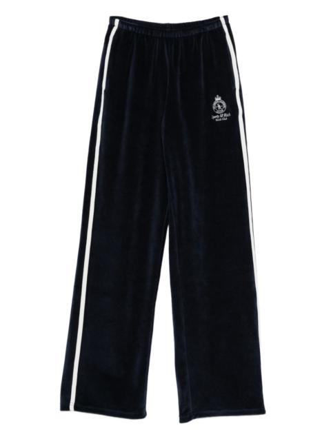 Sporty & Rich side-stripe logo-detail track pants