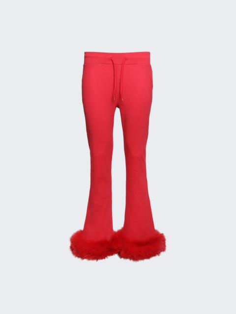 BALENCIAGA Flared Sweatpants Red