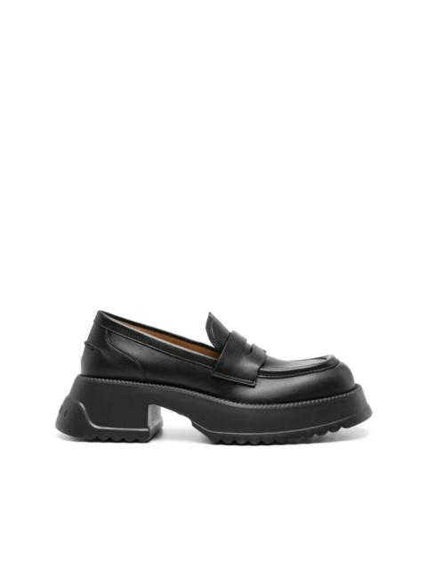 55mm leather loafers