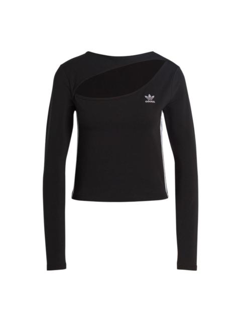 adidas (WMNS) adidas originals Centre Stage Cutout Top Asia Sizing 'Black' II6085