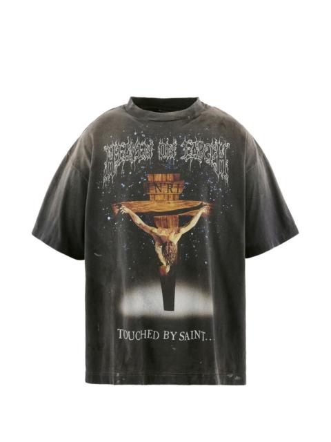 SAINT M×××××× graphic-print T-shirt