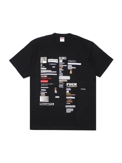 Supreme Supreme Cutouts Tee 'Black' | REVERSIBLE