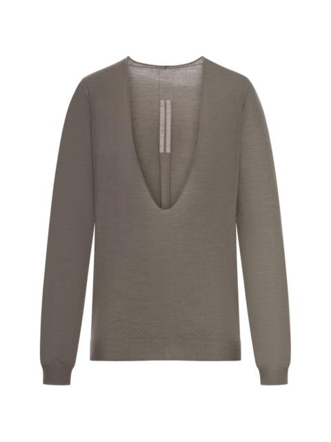 Rick Owens Temple Extreme V-neck sweater