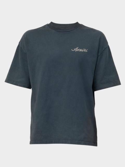 AMIRI Men & apos;s Studded Logo Oversized T-Shirt