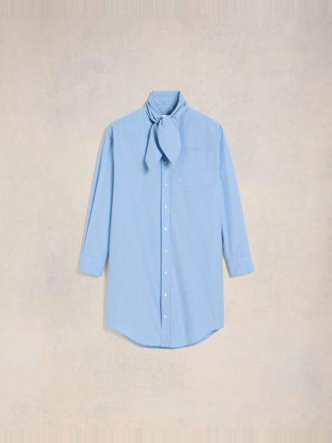 AMI Paris SCARF COLLAR SHIRT DRESS