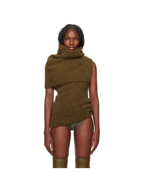 Rick Owens Tan Porterville Dbl Banded Turtleneck