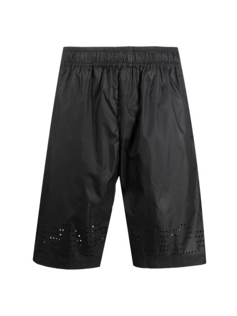 032c perforated-detail slip-on track shorts