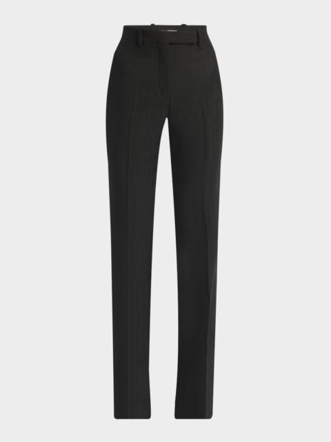 TOM FORD Herringbone Straight-Leg Trousers