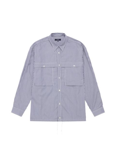 Comme des Garçons Homme striped chest-pocket shirt