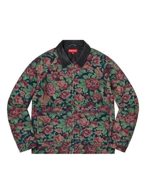 Supreme FW20 Week 9 Leather Collar Work Jacket 'Multicolor' SUP-FW20-228