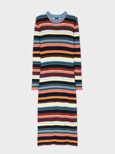 Multi Stripe Knitted Dress