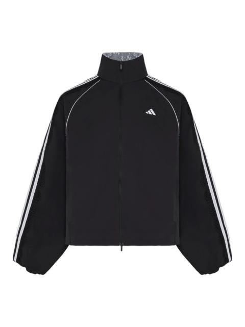 adidas (WMNS) adidas Dance Lace Mixed Woven Jacket Asia Sizing 'Black' LD8218