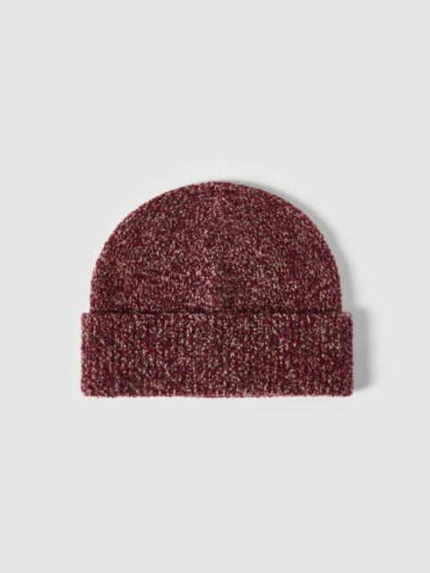Brunello Cucinelli Virgin wool, silk and cashmere ribbed beanie