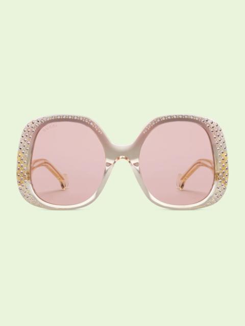 Oval-frame sunglasses