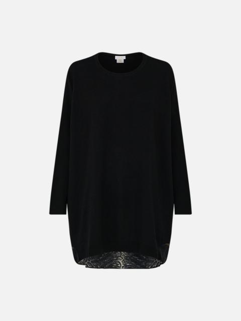 CAMILLA LONG SLEEVE JUMPER WITH PRINT BACK