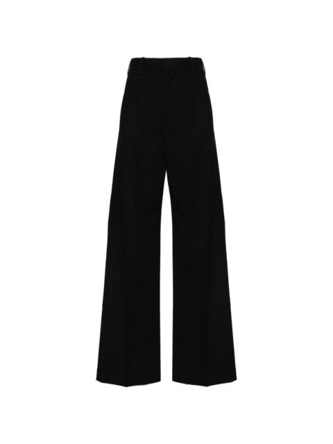 single-stitch straight trousers