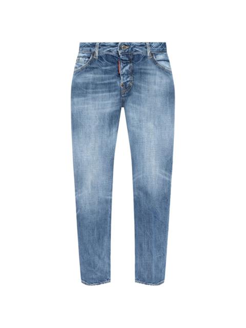 DSQUARED2 logo-patch cotton jeans
