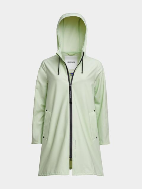 Stutterheim Mosebacke Lightweight Zip Raincoat Seafoam Green
