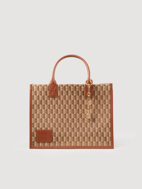 Sandro Kasbah logo jacquard bag