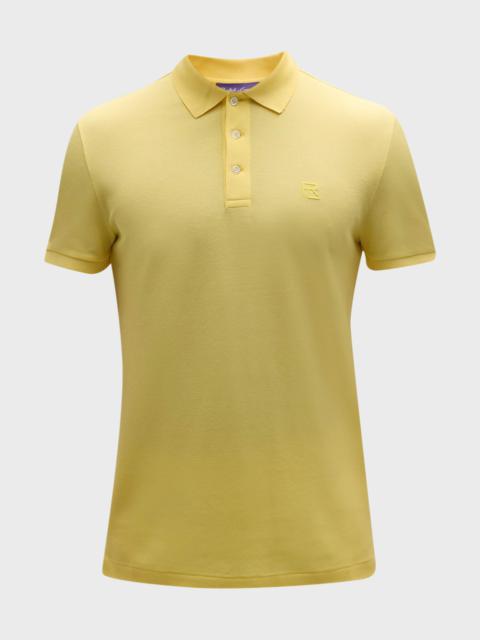 Men's Custom Slim-Fit Pique Polo Shirt