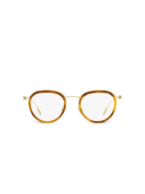ZEGNA oval frame glasses