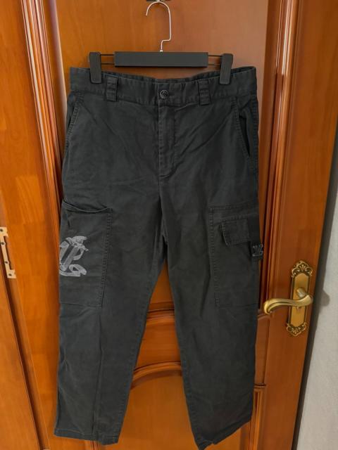 Louis Vuitton Louis Vuitton Black Peace Dove Embroidered Cargo Trousers