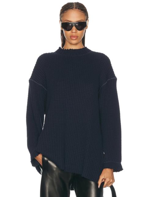 KHAITE Dylan Waffle Top
