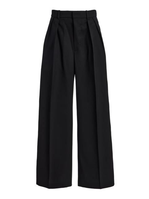 WARDROBE.NYC High-Rise Wide-Leg Pants black