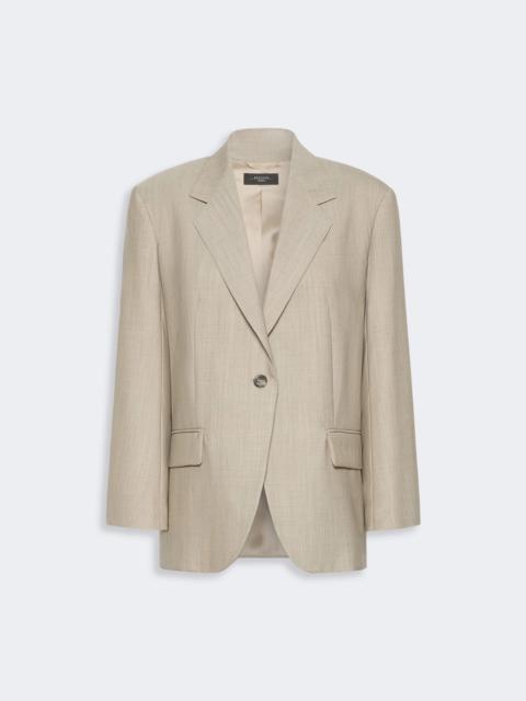 WEEKEND Max Mara ATTILA Oversized woollen cloth blazer - HAZELNUT BROWN