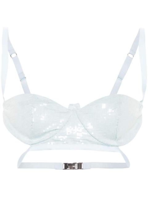 GCDS sequined bra top
