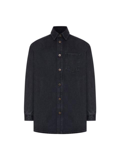 Loewe LOEWE $1450 Black Denim Overshirt New & Authentic (Men's siz