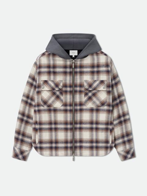 Rhude HOODED FLANNEL JACKET