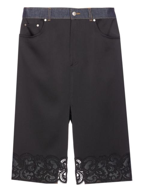 Stella McCartney lace-trim midi skirt