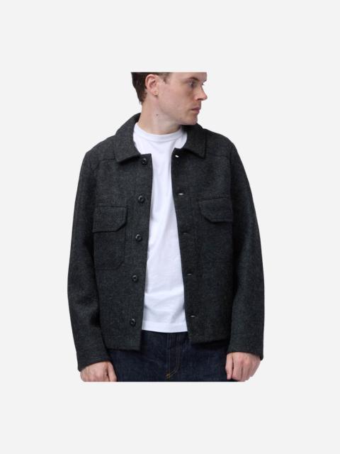 3sixteen Officer Shirt ~ Charcoal Felted Wool