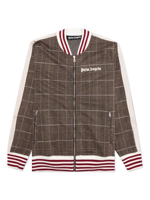 Palm Angels PALM ANGELS BOMBER TRACK JACKET - BROWN/OFF WHITE