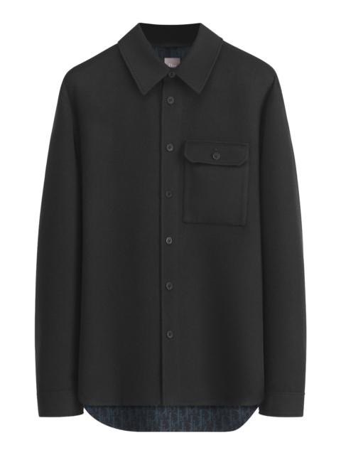 Dior DIOR ICONS OVERSHIRT IN DOUBLE-FACED VIRGIN WOOL, CASHMERE AND SILK