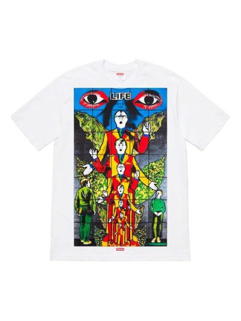 Supreme Supreme SS19 Gilbert George LIFE White Tee SUP-SS19-538