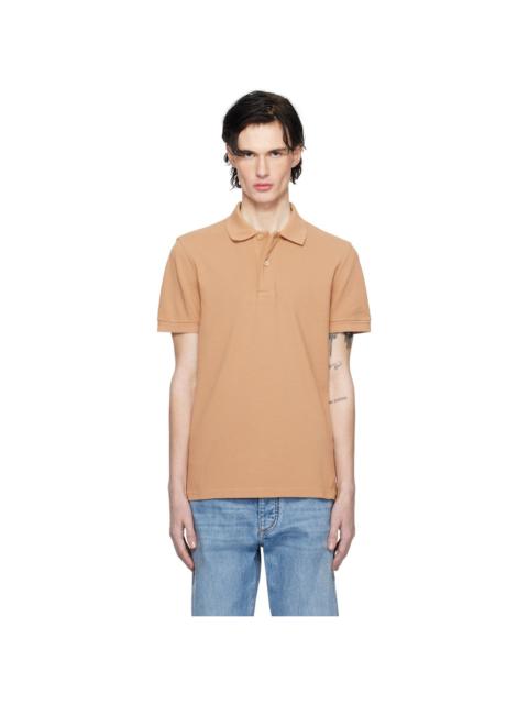TOM FORD Tan Tennis Piquet Polo