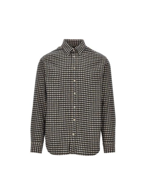 EMPORIO ARMANI FLANNEL SHIRT WITH CHECK MOTIF