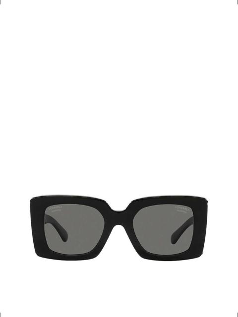 CH5480H square-frame acetate sunglasses