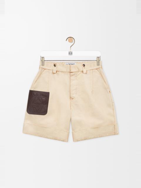 Loewe Turn-up shorts in cotton