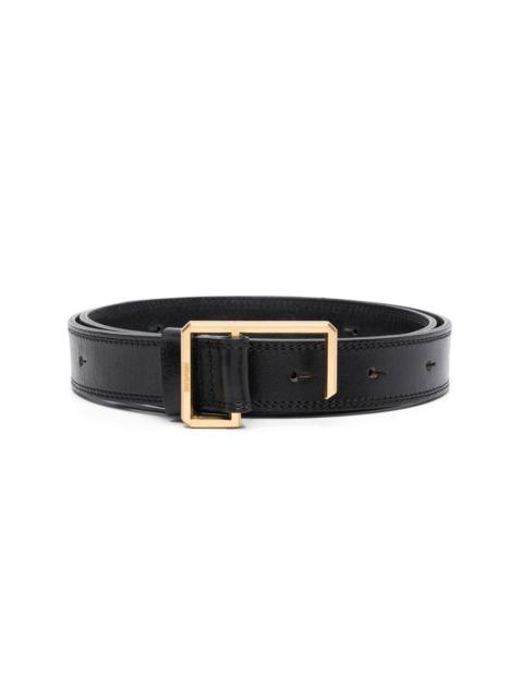 Zadig & Voltaire engraved-logo buckle leather belt