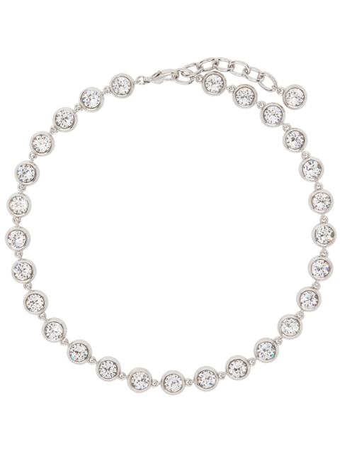 Amina Muaddi Silver Iris Necklace
